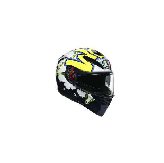 <span style="font-weight: bold;">Шлем AGV K-3 SV MULTI - BUBBLE BLUE/WH/YELLOW FLUO</span>