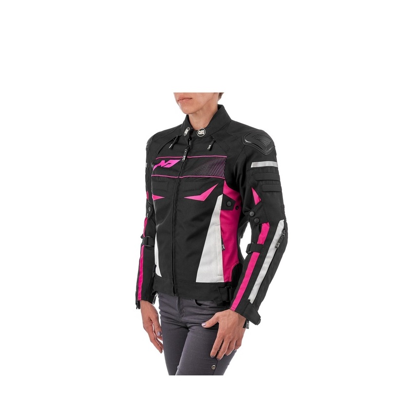 <span style="font-weight: bold;">Куртка текстильная MOTEQ BONNIE, женская</span>&nbsp;(Черный/Розовый)