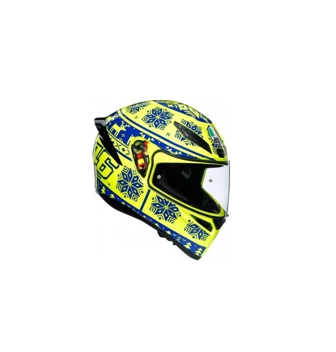 <span style="font-weight: bold;">Шлем AGV K-1 Top Winter Test 2015 Yellow/Blue</span><br>